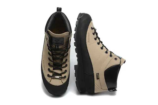 CRISPI 米色和黑色 GORE-TEX 技术徒步靴 7