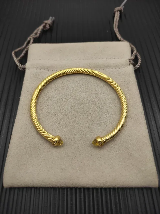 David Yurman Cable Classics Gold Silver Twisted Bracelet 9