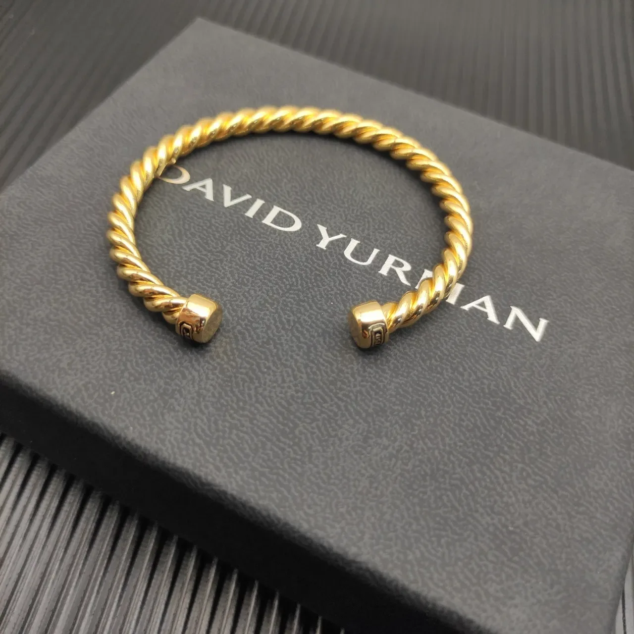 David Yurman Cable Classics Twisted Gold Bracelet 4