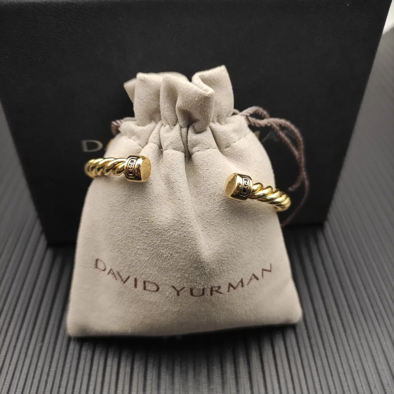 David Yurman Cable Classics Twisted Gold Bracelet 7