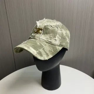 酸洗破损橄榄绿牛仔棒球帽