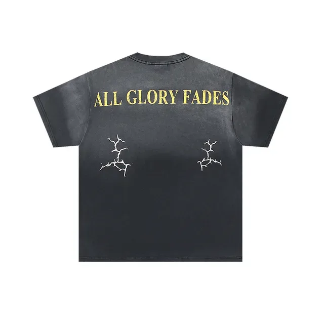 Distressed Black Graphic Print Oversized T-Shirt 3