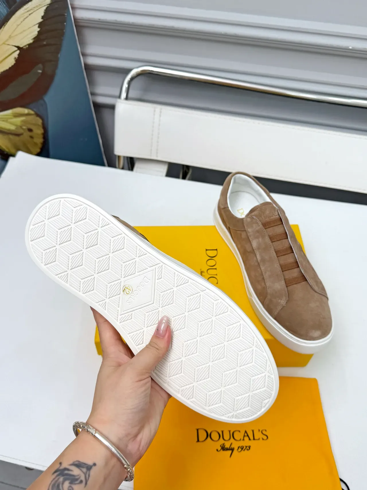 Doucal's Suede Slip-On Lifestyle Sneakers 2