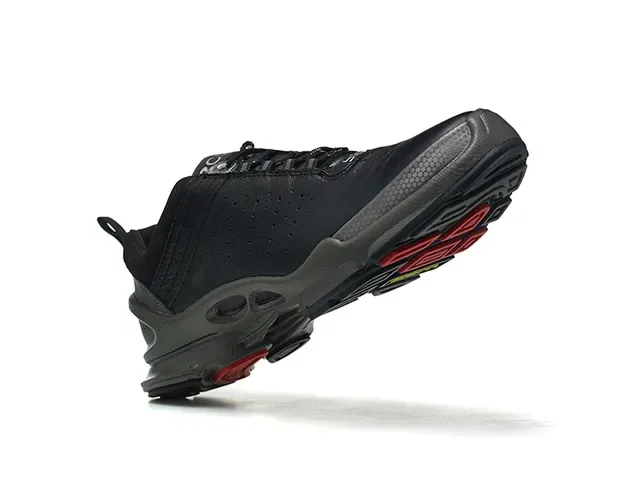 ECCO Biom Black Purple Perforated Leather Upper Sculpted Biomechanical Midsole Lifestyle Sneakers 4
