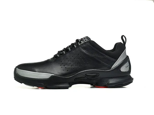ECCO Biom Black Purple Perforated Leather Upper Sculpted Biomechanical Midsole Lifestyle Sneakers 21