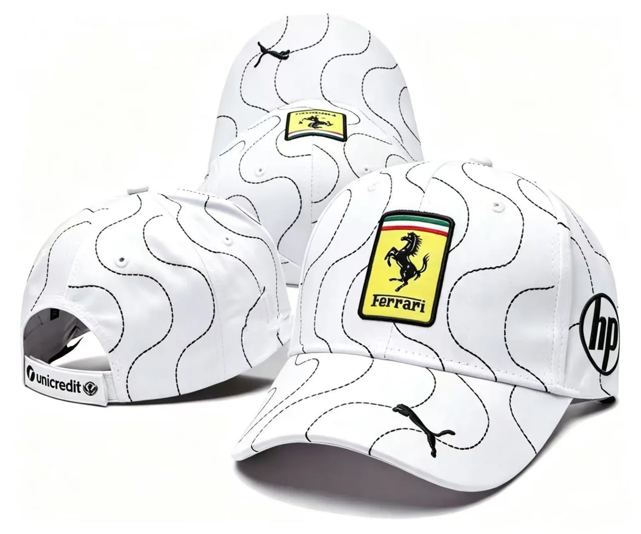 Ferrari Scuderia #44 红色棒球帽 5