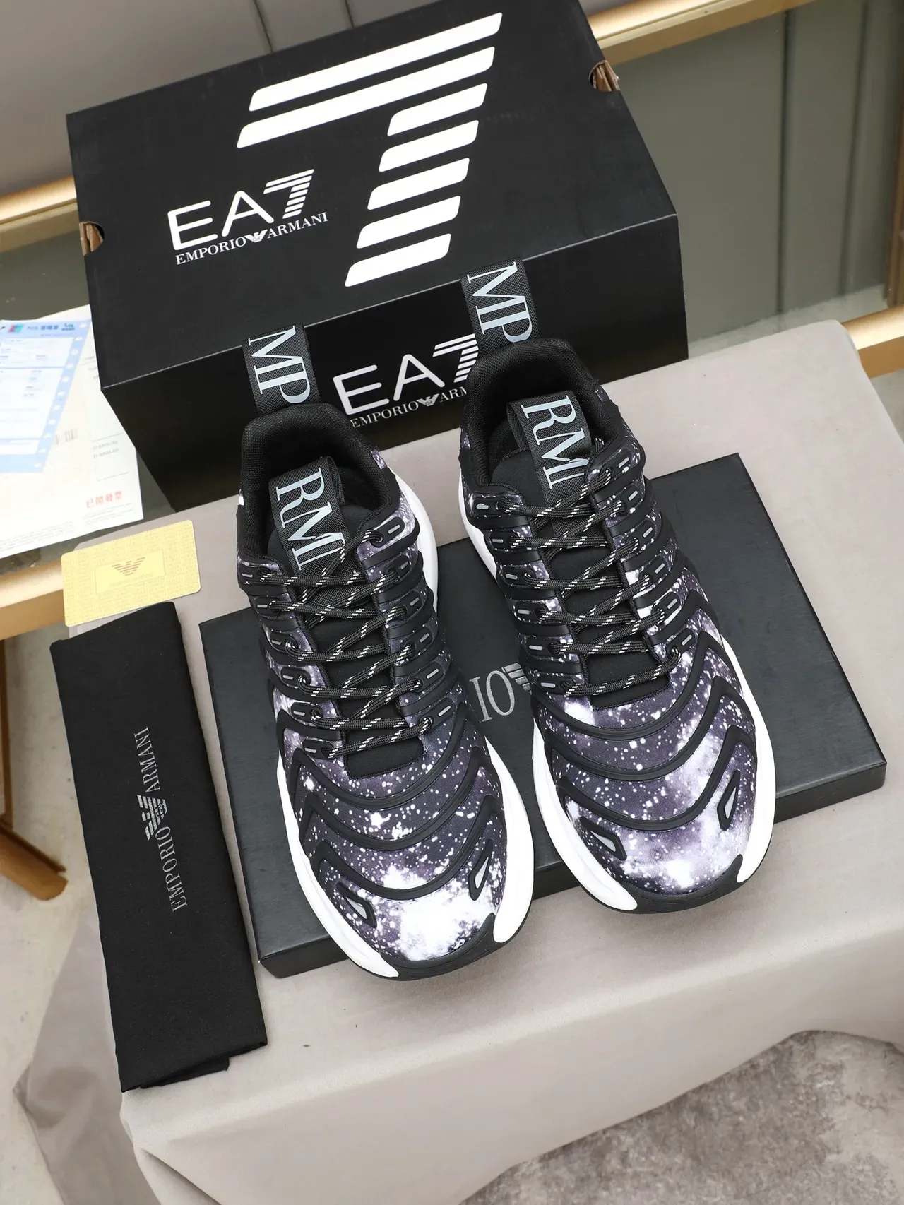 Galaxy-Print Sculpted Midsole Lifestyle Sneaker 2