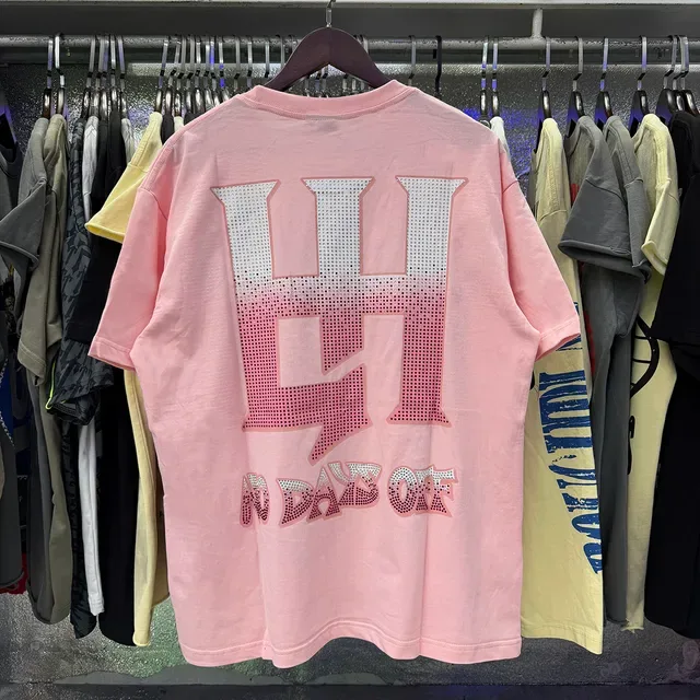 Camiseta oversized estampado gráfico con strass en la espalda 11