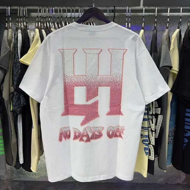 Camiseta oversized estampado gráfico con strass en la espalda 13