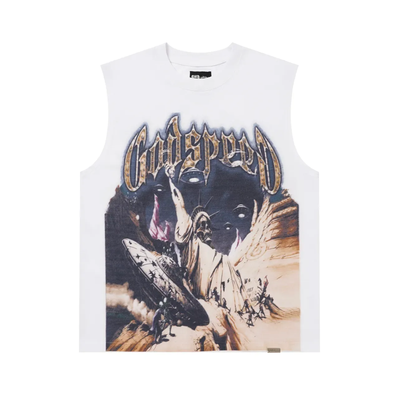 Graphic Print Sleeveless Vest Top 14