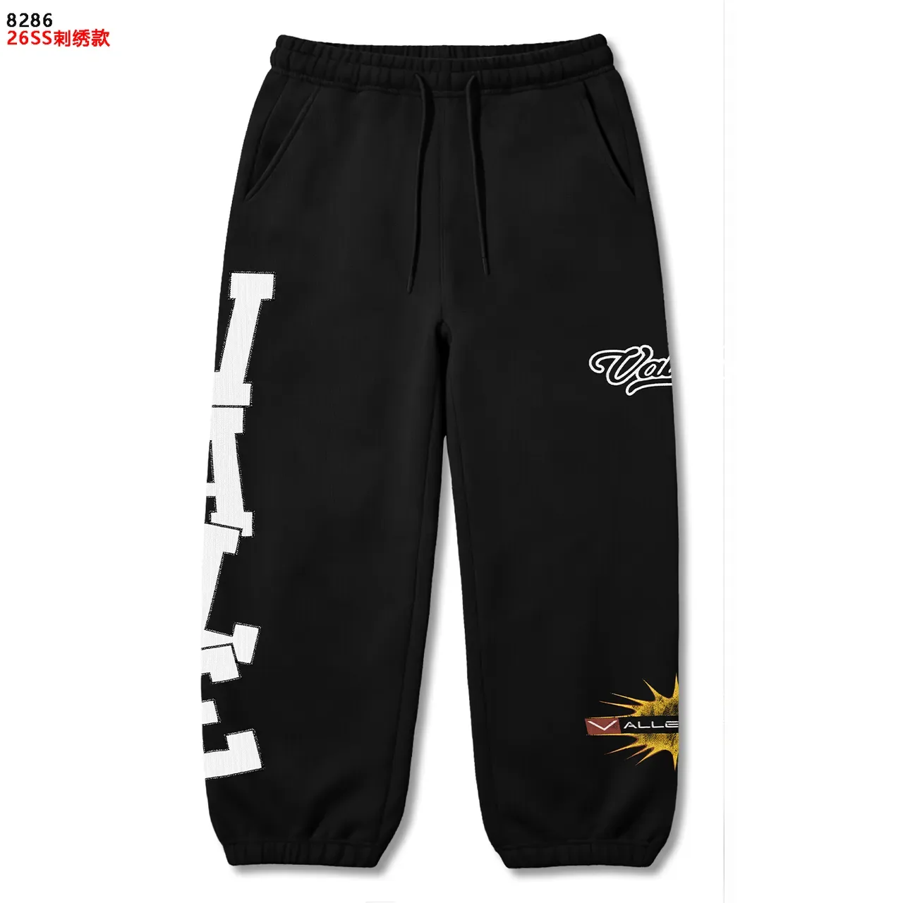 Graphic Side Print Relaxed Fit Sweatpants 6