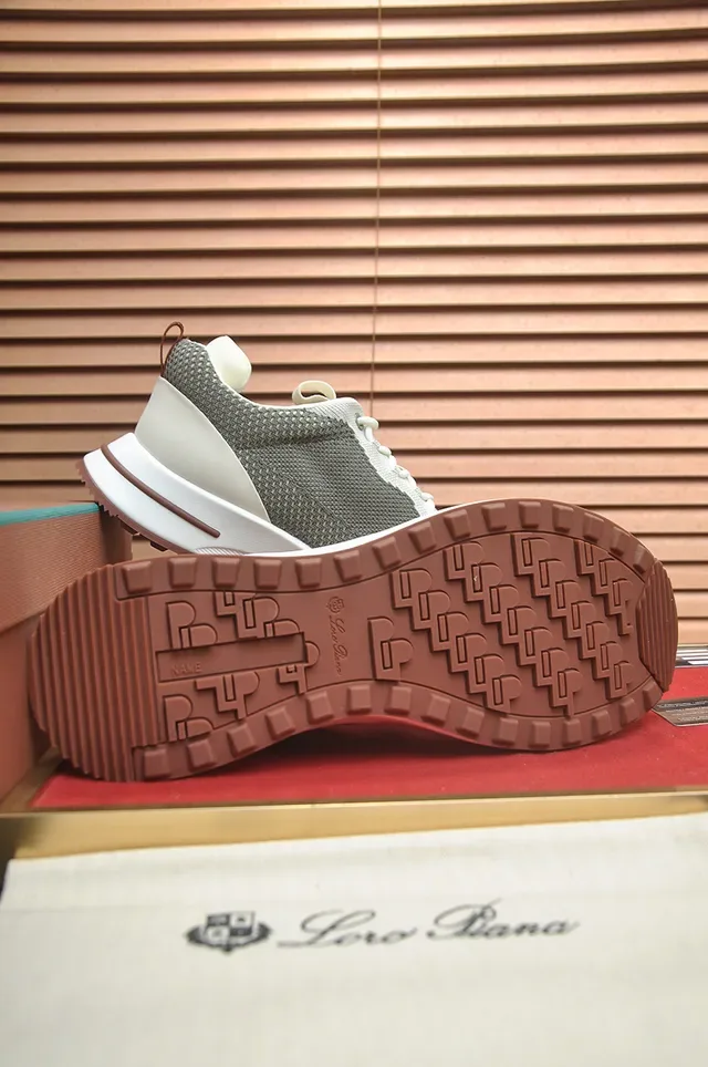 Sneakers lifestyle gris et crème en maille 3