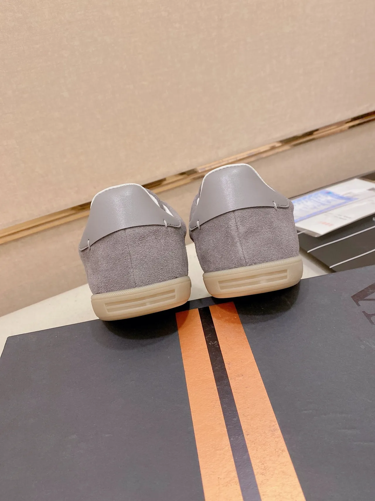 Gray Suede Low-Top Minimalist Sneaker 2