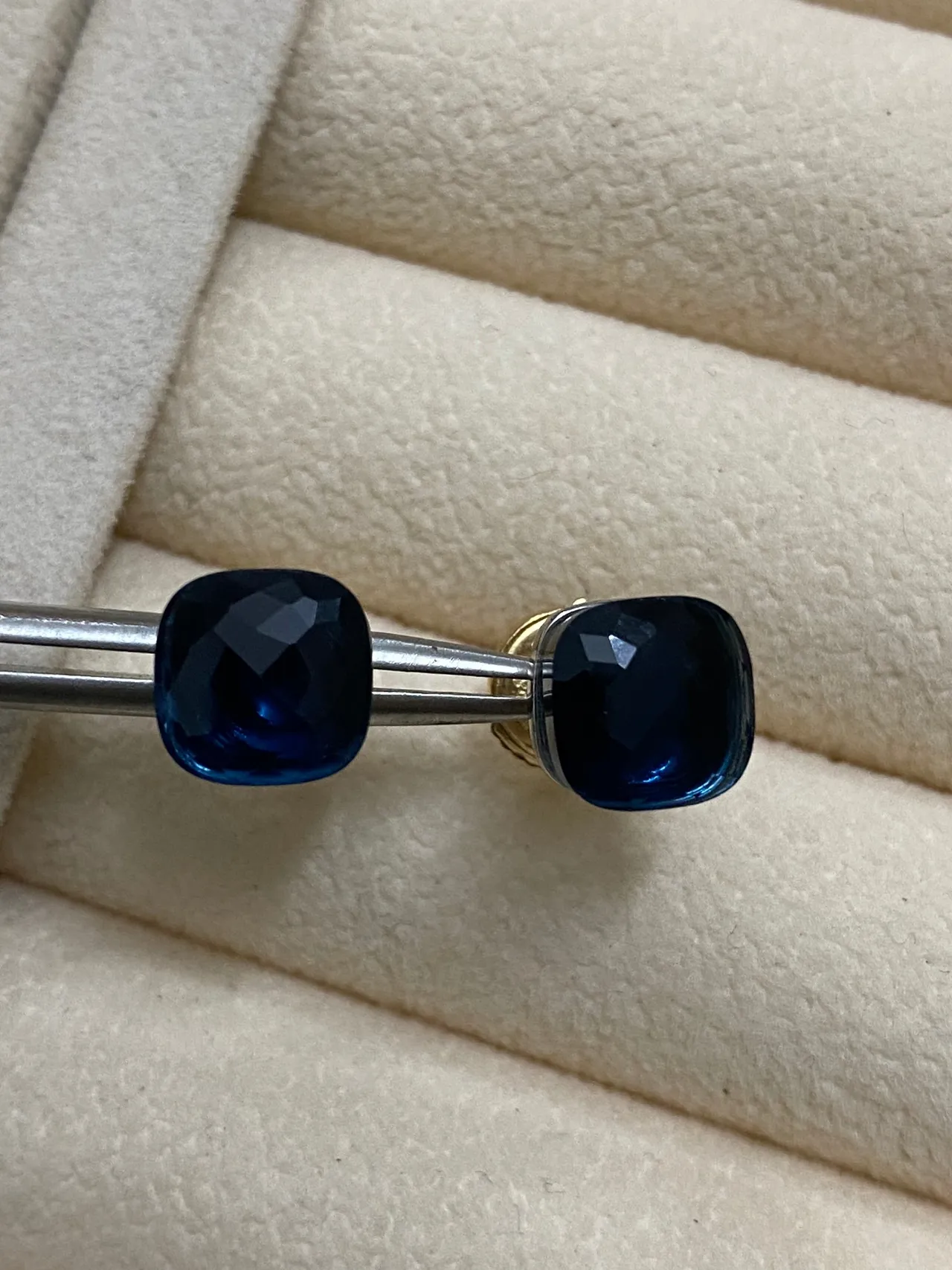 Multicolor Cushion-Cut Faceted Earrings 6