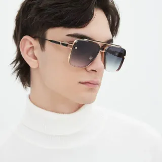 Oversized Square Gradient Lens Sunglasses