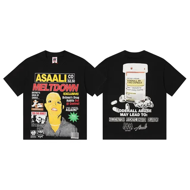 Oversized Tabloid Graphic Print T-Shirt 3