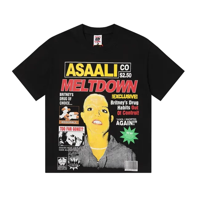 Oversized Tabloid Graphic Print T-Shirt 4