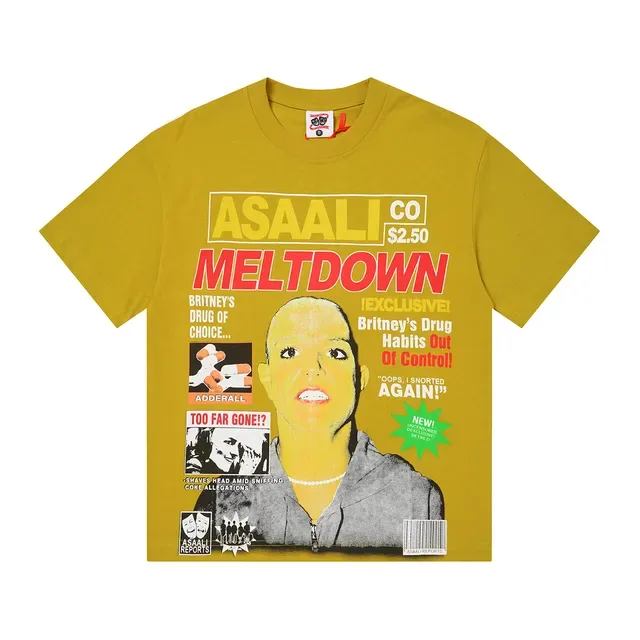 Oversized Tabloid Graphic Print T-Shirt 7