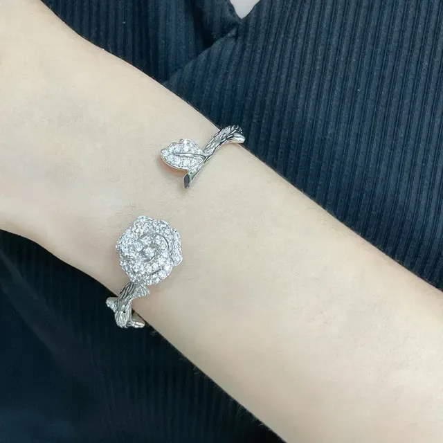 Piaget Rose Collection Pulseras Abiertas Pavé Rose 9
