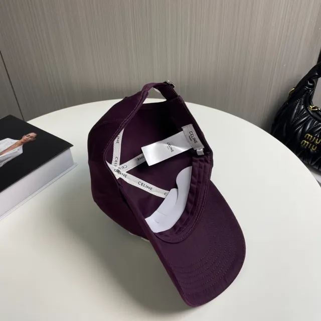 Purple White Structured Six-Panel Embroidered Monogram Baseball Cap 5