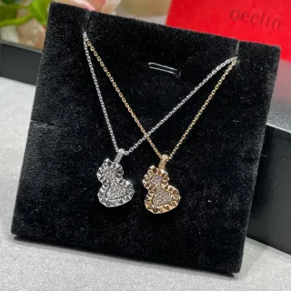 Qeelin Wulu Pavé Diamond Double-Gourd Pendant Necklace