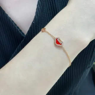 红金链珐琅魅力手链