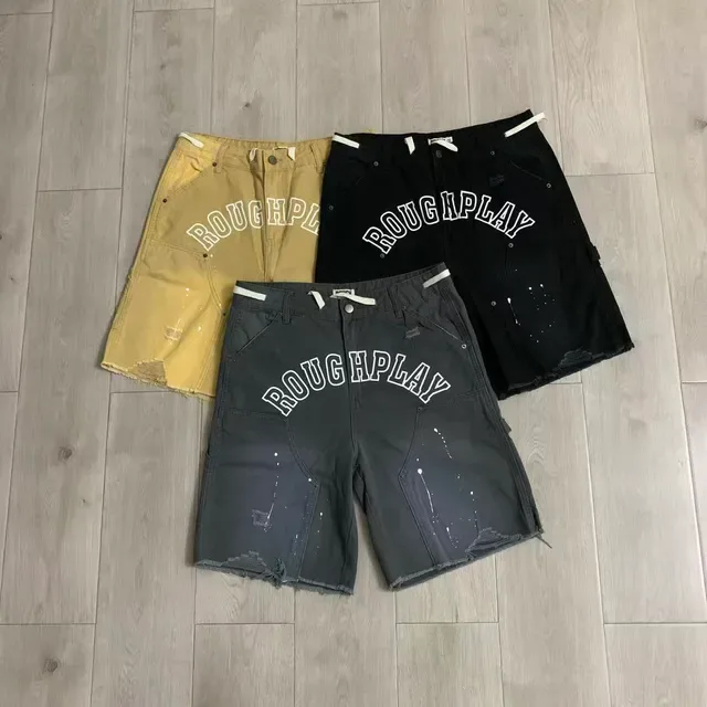 Shorts Cargo Distressed Arch Logo Roughalay 13