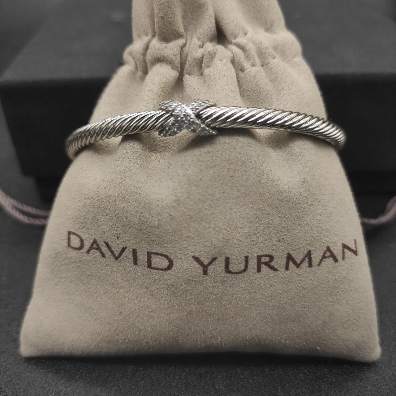 Silver Twisted Rope Open Cuff Bracelet 3