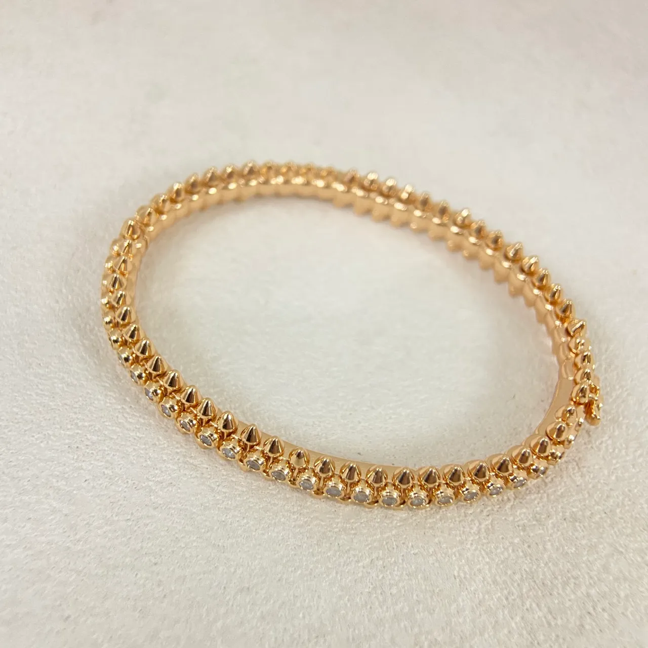 尖刺鉚釘 Pavé 水晶 多排 手鐲 3