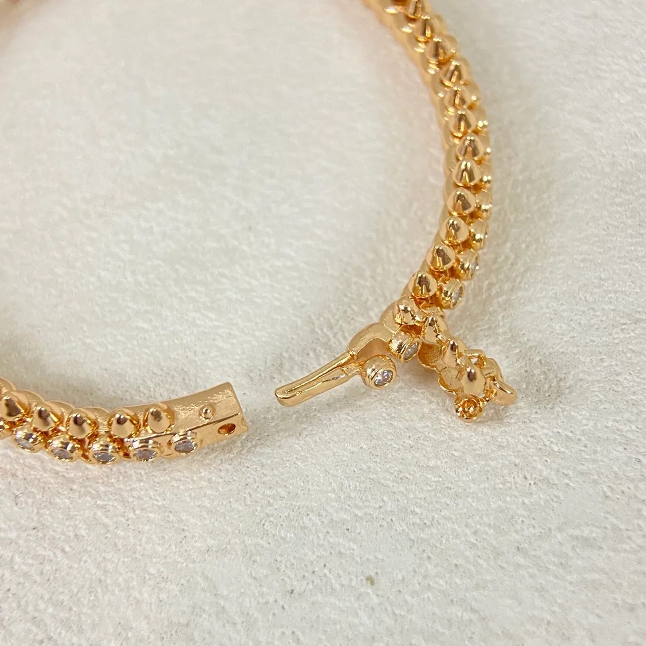 尖刺鉚釘 Pavé 水晶 多排 手鐲 4