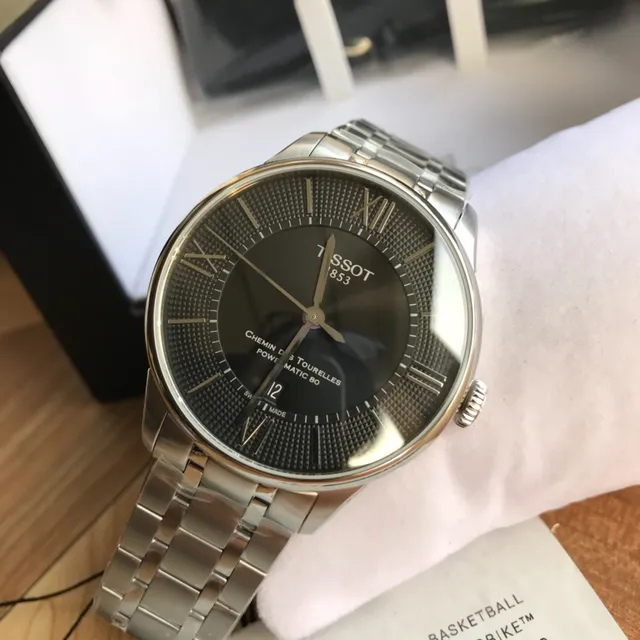 Tissot Chemin Des Tourelles Powermatic 80 Black Dial Mechanical Watch 2