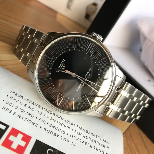 Tissot Chemin Des Tourelles Powermatic 80 Black Dial Mechanical Watch 3