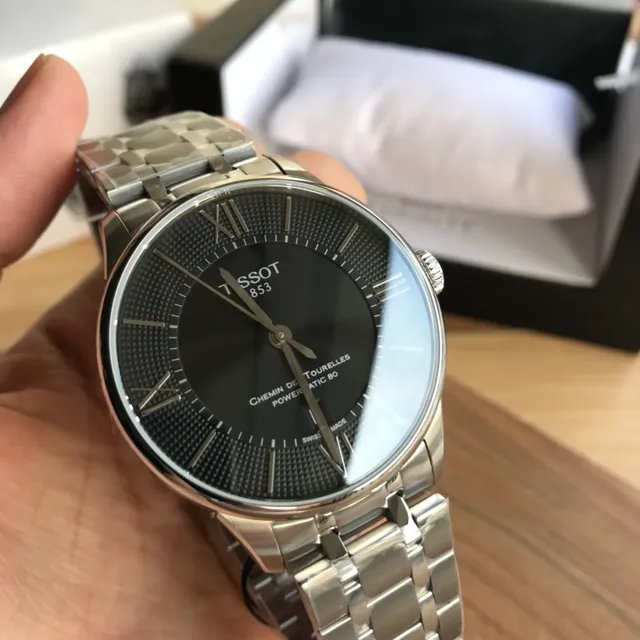 Tissot Chemin Des Tourelles Powermatic 80 Black Dial Mechanical Watch 6
