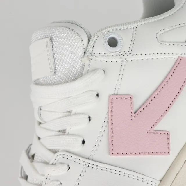White and Pink Arrow-Side Panel Lifestyle Sneaker 6
