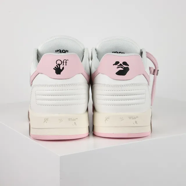 White and Pink Arrow-Side Panel Lifestyle Sneaker 8