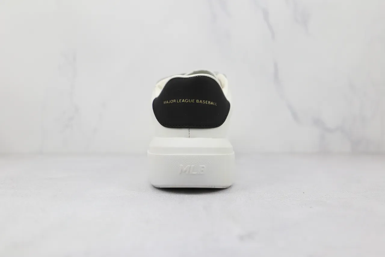 White Black Gold NY Logo Platform Sneaker 2