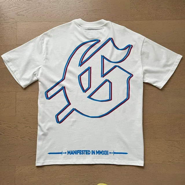 White Graphic-Print Double-Sided T-Shirt 7
