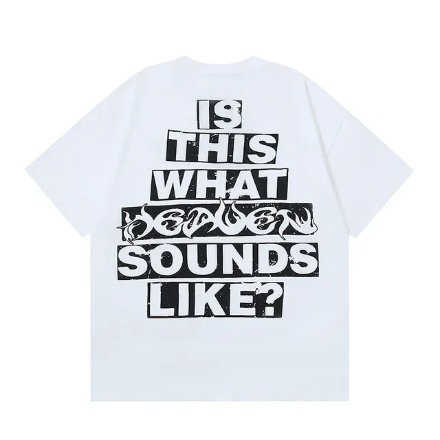 White Graphic-Print Oversized Double-Sided T-Shirt 6