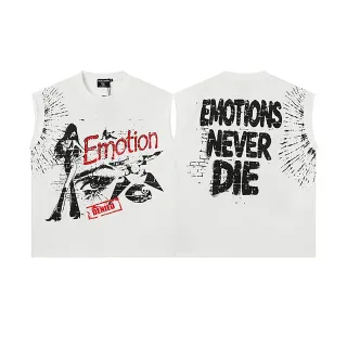 White Graphic-Print Sleeveless Cropped Vest Top