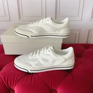 Zapatillas Lifestyle Blancas Híbridas de Cuero-Malla de Bajo