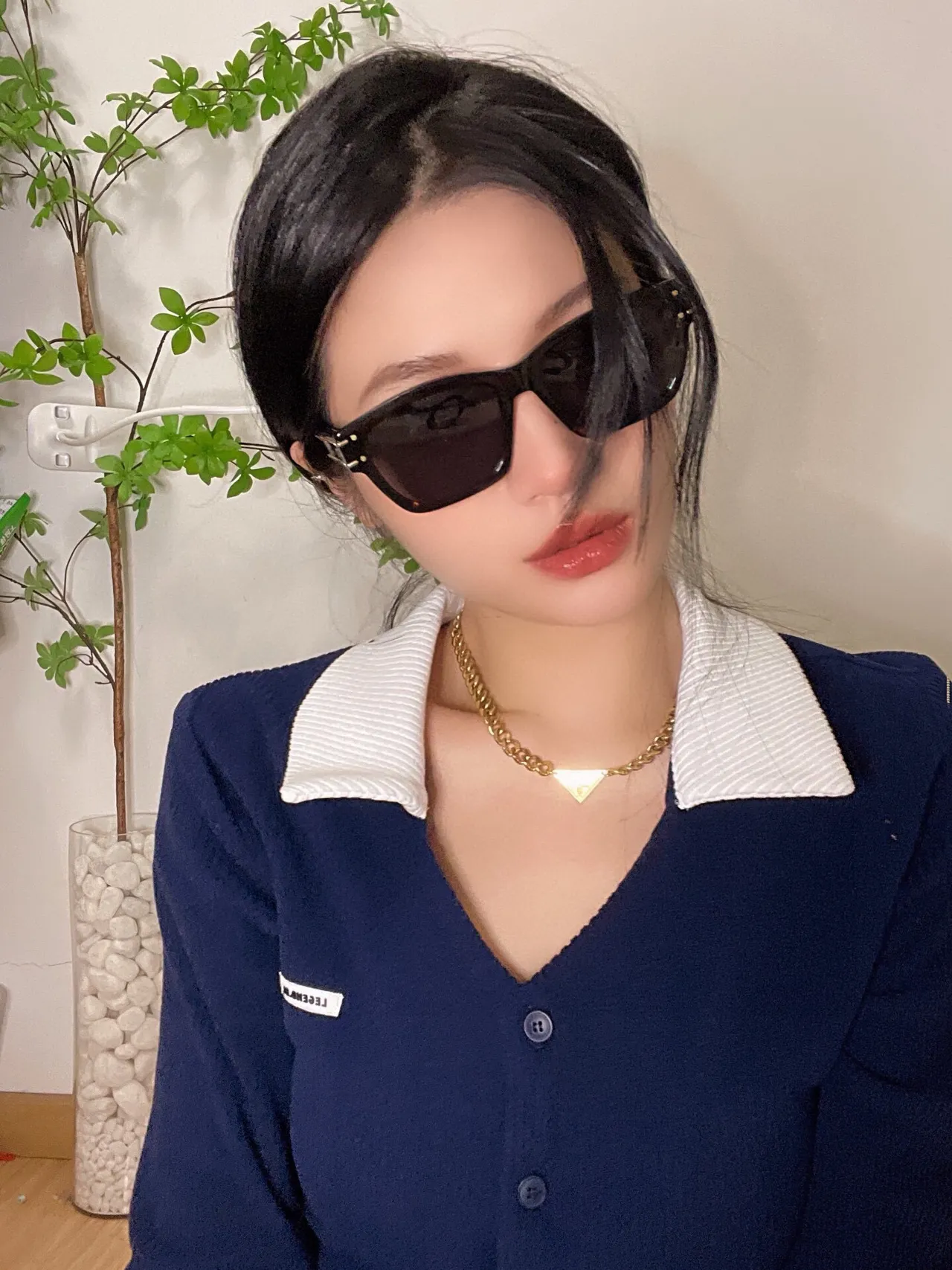 Gentle Monster Oversized Angular White Frame Sunglasses 9