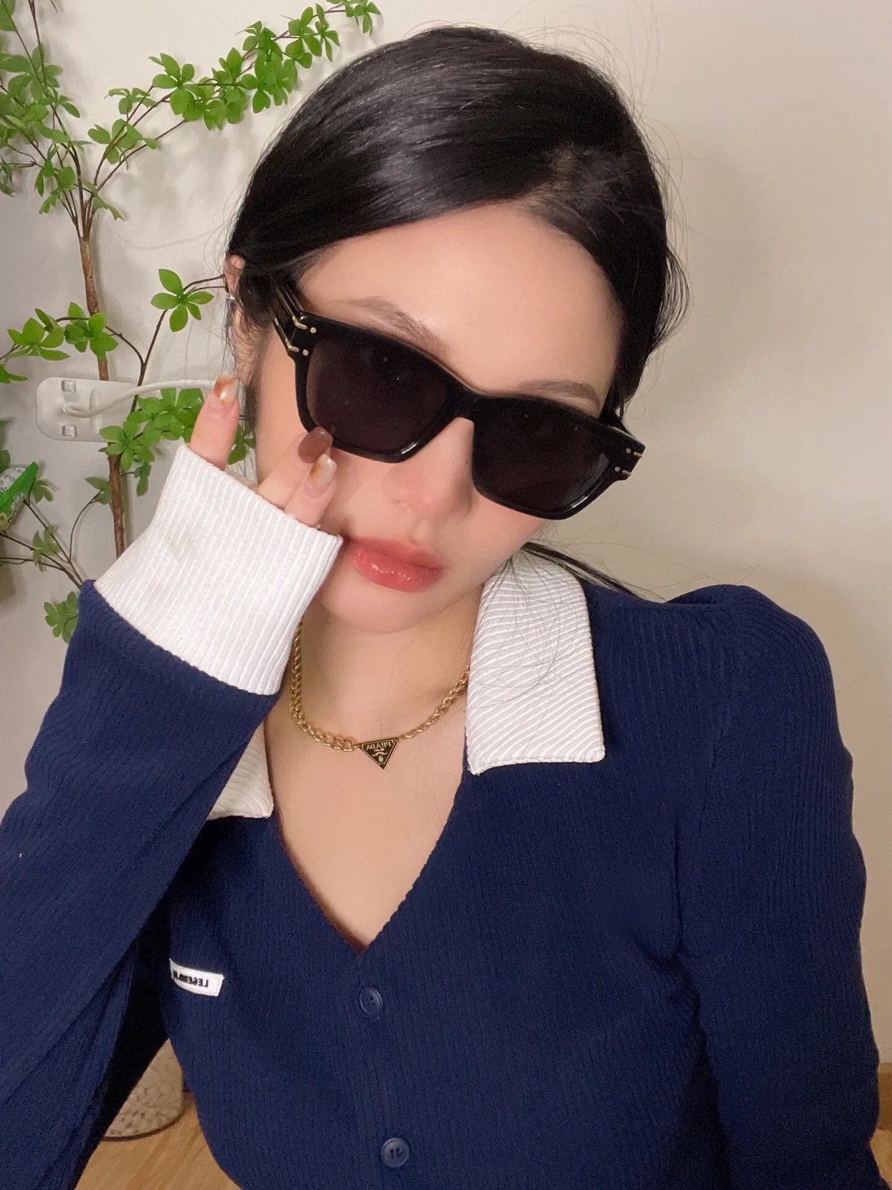 Gentle Monster Oversized Angular White Frame Sunglasses 6