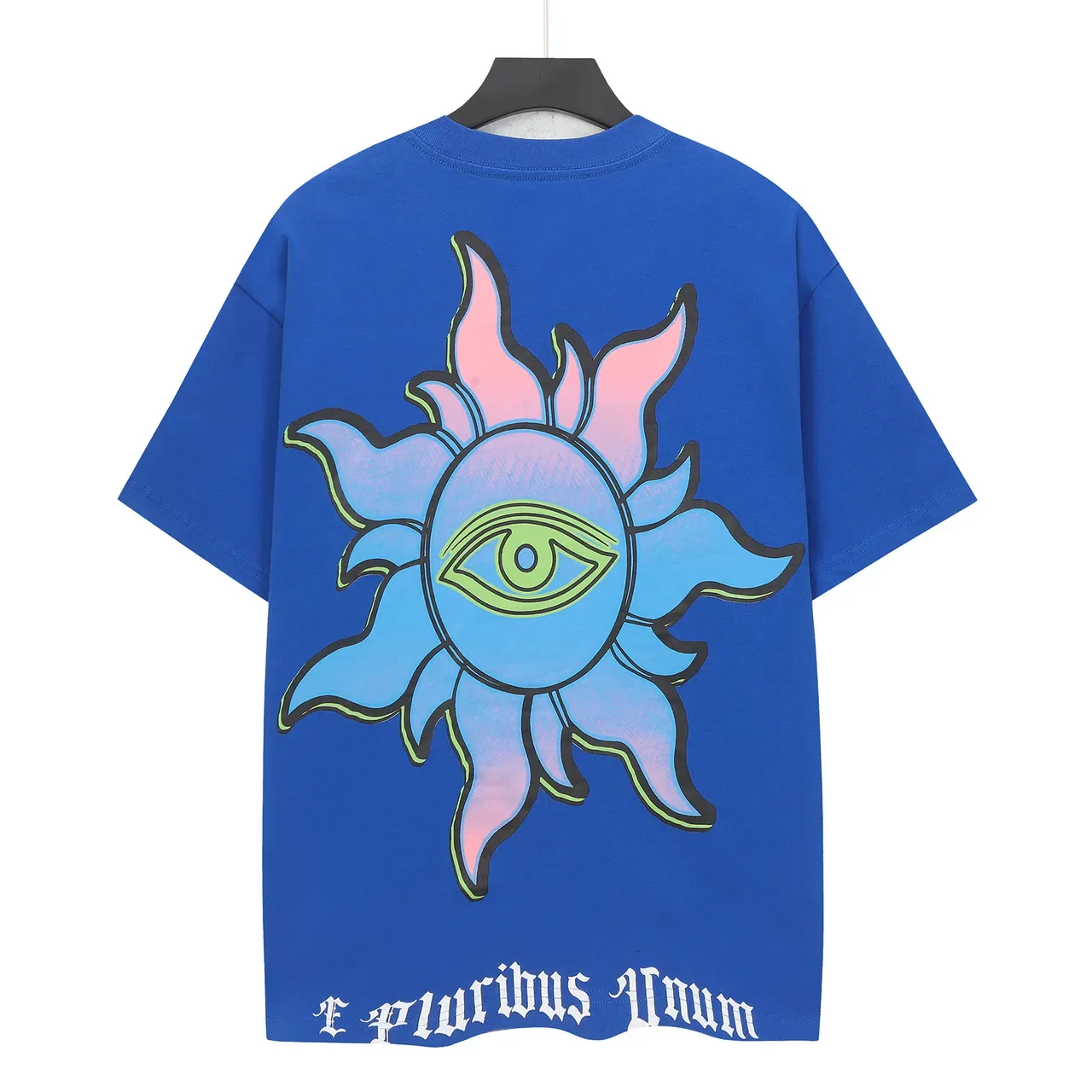 Camiseta Godspeed oversized azul con estampado gráfico de doble cara 3