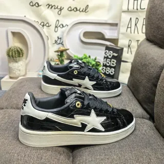 Golden Goose Super-Star Tênis Lifestyle Preto Brilhante Croc Star