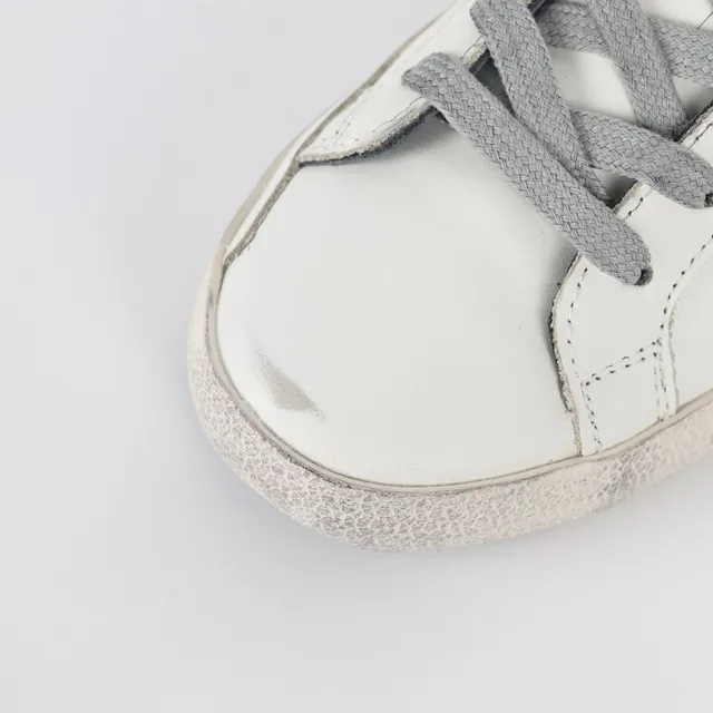 Golden Goose Superstar সাদা খসখসে চামড়া লাইফস্টাইল স্নিকার 5