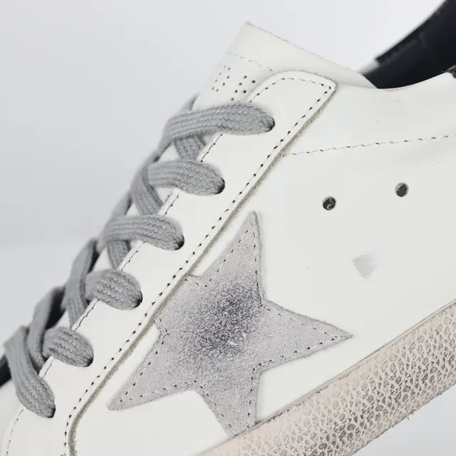 Golden Goose Superstar সাদা খসখসে চামড়া লাইফস্টাইল স্নিকার 6