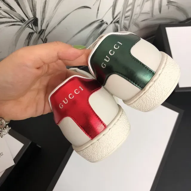 Gucci Ace Cat Print White Leather Lifestyle Sneakers 3