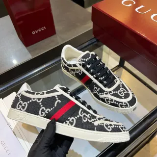 Gucci Ace GG Monogram Web Stripe zapatillas lifestyle