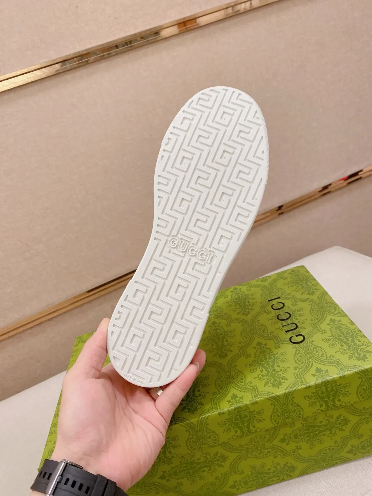 Gucci Ace Slip-On Black Monogram Canvas Lifestyle Sneakers 3