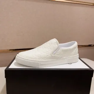 Gucci Ace Slip-On Zapas Lifestyle Blancas con Monograma Embossado
